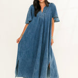 What I Want Denim Maxi Dress