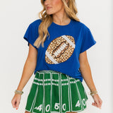 Royal Jeweled Football Tee | Queen Of Sparkles