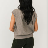 Piper Cardi Vest | Mocha