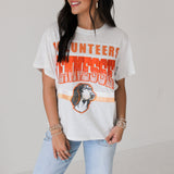 Licensed Grey 'Volunteers Tennessee' Vintage Tee | Queen Of Sparkles