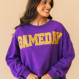 Gameday Sweatshirt | Purple Gold