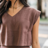 Classic Knit Sweater Vest | Chestnut