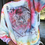 RESTOCKED - Tie Dye QOS Card Logo Sweatshirt | Queen Of Sparkles