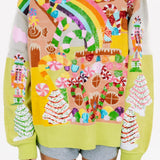 Multi Christmas Candyland Knit Sweater | Queen Of Sparkles