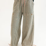 Vintage Washed Striped Pants