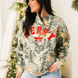 Merry Camo Crewneck Sweatshirt