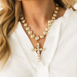 Donatella Necklace | Champagne