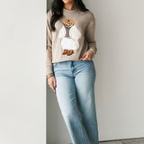 Adorable Teddy Knit Sweater