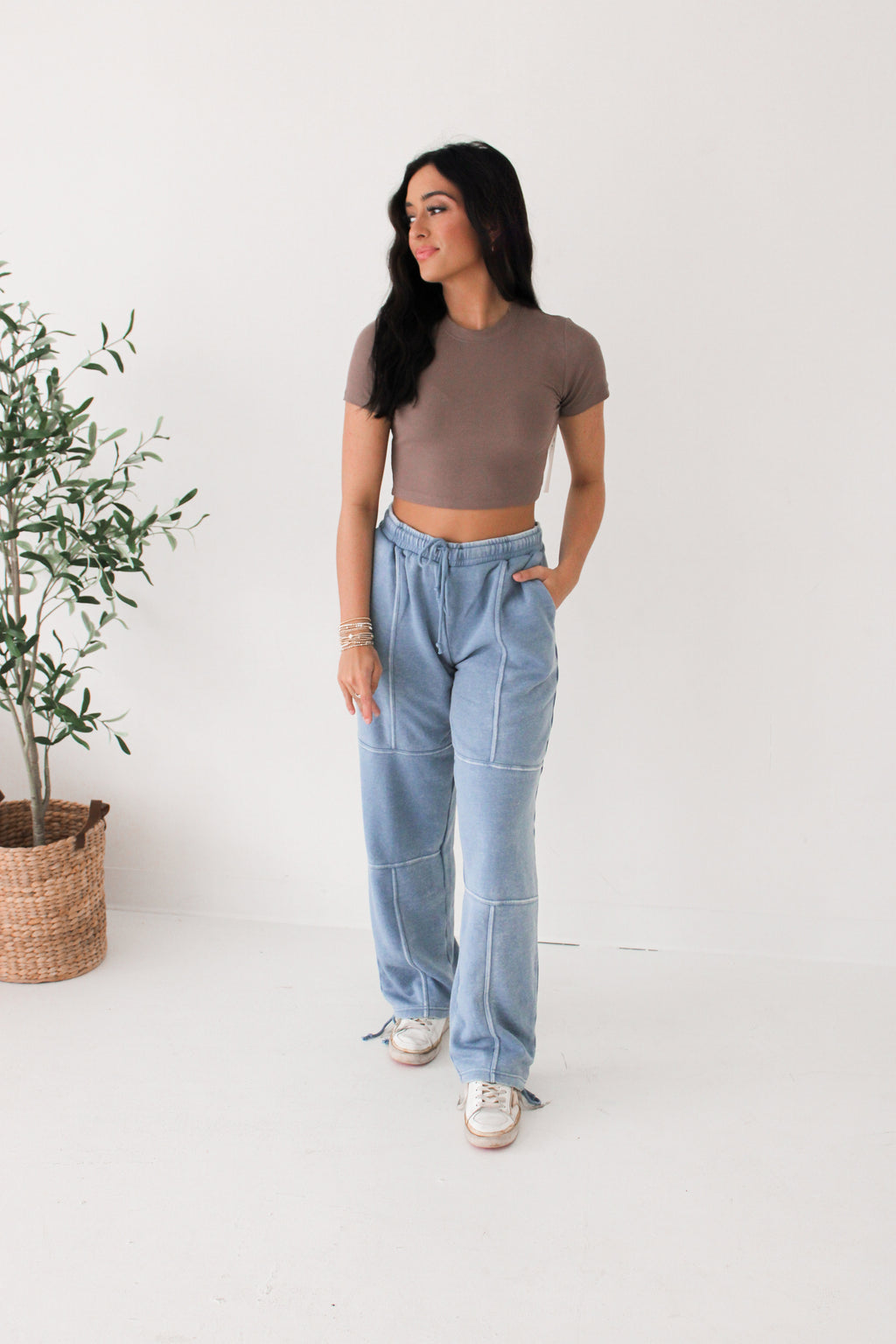 READY TO LOUNGE JOGGERS | DENIM