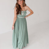 Heart In The Sand Maxi Dress | Green