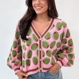 Pink Olive Cardigan