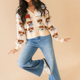 Multi School Classroom Scene Cardigan | Queen Of Sparkles