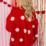 Feel The Love Cardigan | Red White