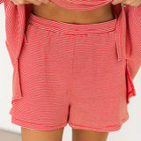Cassandra Striped Short | Red