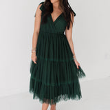 New Beginnings Midi Dress | Evergreen