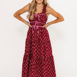 So Sweet Floral Midi | Burgundy