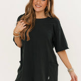 Hot Shot Tee Romper | Black