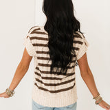 Oatmeal Stripe Pullover Sweater