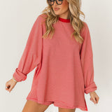 Cassandra Striped Short | Red