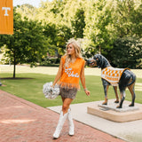 Licensed Tennessee 'Go Vols' Feather Bottom Tank Sweater | Queen Of Sparkles