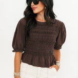 Maxey Knit Top | French Chocolate