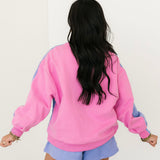 Purple & Pink Colorblock Green QOS Logo Short | Queen Of Sparkles