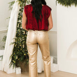 Charlotte High Rise Wide Leg Jeans | Gold