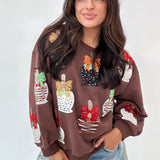 Brown Candy Apple Sweatshirt