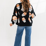 Black Basketball Hoop Sweatshirt | Queen Of Sparkles