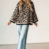 Leopard Luxe Knit Blouse