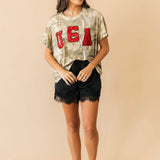 Licensed UGA Camo Tee | Queen Of Sparkles