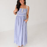 Heart In The Sand Maxi Dress | Blue