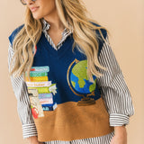 Stripe Button Down Top | Brown
