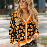 Black Pearl Candy Corn Cardigan | Queen Of Sparkles