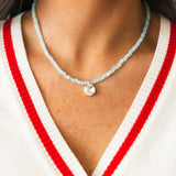 Paige Necklace | Light Blue