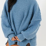Soft Stitch Sweater | Steel Blue