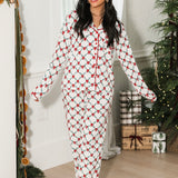 Charlotte Satin Pants Set | Lattice Garland