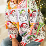 Checkered Santa Sweatshirt | Queen Of Sparkles X Lexi Jade's