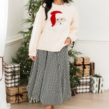 Charlotte Midi Skirt | Black Check