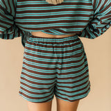 Malia Short | Brown Teal
