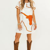 Licensed Texas Oversized Mascot Tee Dress | Queen Of Sparkles