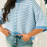 Summertime Stripe Sweater | Blues