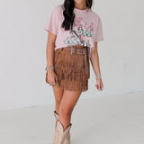 Saddle Up Cropped Graphic Tee