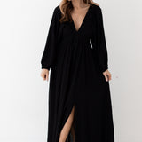 Wrap Me Up Maxi Dress | Black