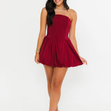 Darling Mini Dress | Wine