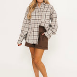 Ashley Plaid Shirt | Ivory Combo Krista