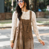 Untamed Chic Overalls | Brown Leopard