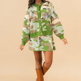 Green Camo Ducks Flying Knit Skirt | Queen Of Sparkles