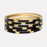 Veda Bangles - Set of 6 | Black