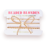 June + Bow + 5MM Gold Stack